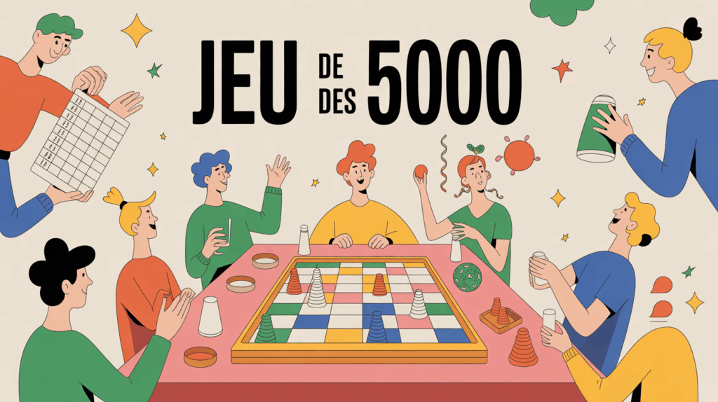 Règles du jeu 5000 : guide complet, astuces et variantes jeu de des 5000 ambiance conviviale score