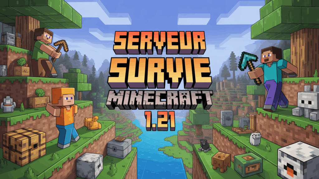 Serveur survie minecraft 1.21 comment bien choisir et rejoindre le bon Joueurs en équipe sur serveur survie Minecraft 1.21
