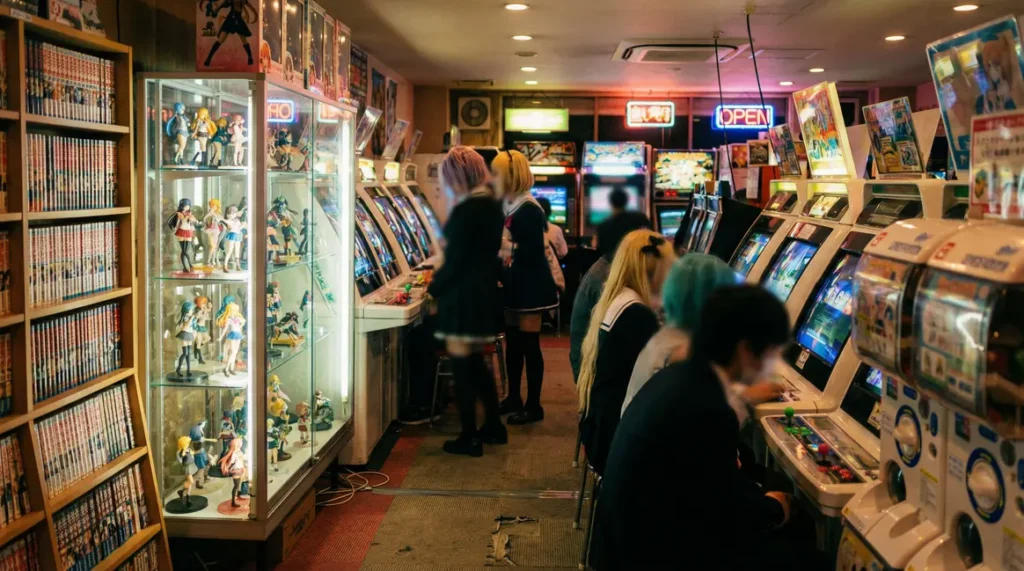 Japan geek : les incontournables pour explorer la culture pop japonaise Salle de jeux au Japon ambiance Japan geek