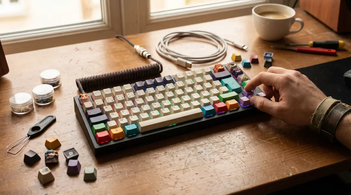 Keycaps azerty : personnalisez facilement votre clavier mécanique français en 2024 clavier mecanique azerty rgb avec keycaps colores personnalisation diy