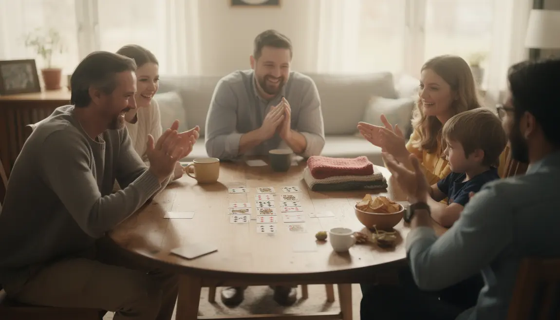 Règle du 8 américain : astuces pour jouer et personnaliser vos parties Jouer au 8 américain en famille ambiance conviviale
