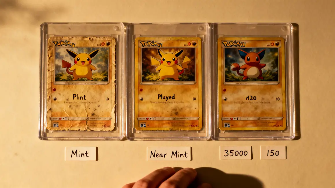 Cartes Pokémon rares : 6 clés pour estimer et protéger votre collection Cartes Pokémon estimation Mint Played prix