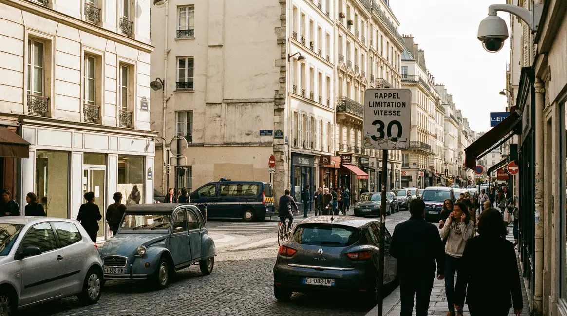 Criminalité en France : chiffres, causes, solutions et perspectives 2025 Scène urbaine française surveillance police quartier