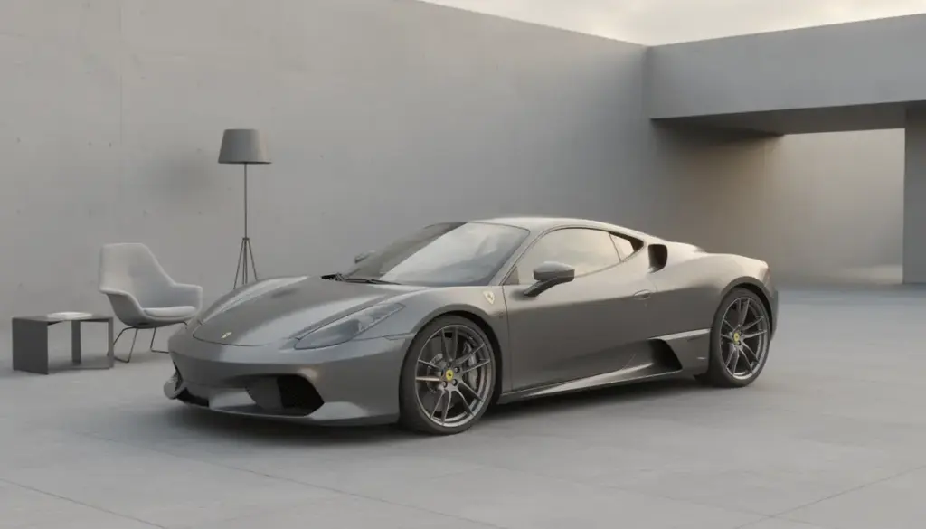 Gris Nardo : pourquoi cette couleur fascine la voiture et le design Voiture grise Nardo ambiance urbaine minimaliste