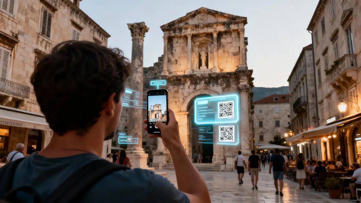Split 2.0 : innovations, évolutions et usages concrets à connaître Split 2.0 réalité augmentée tourisme Split Croatie