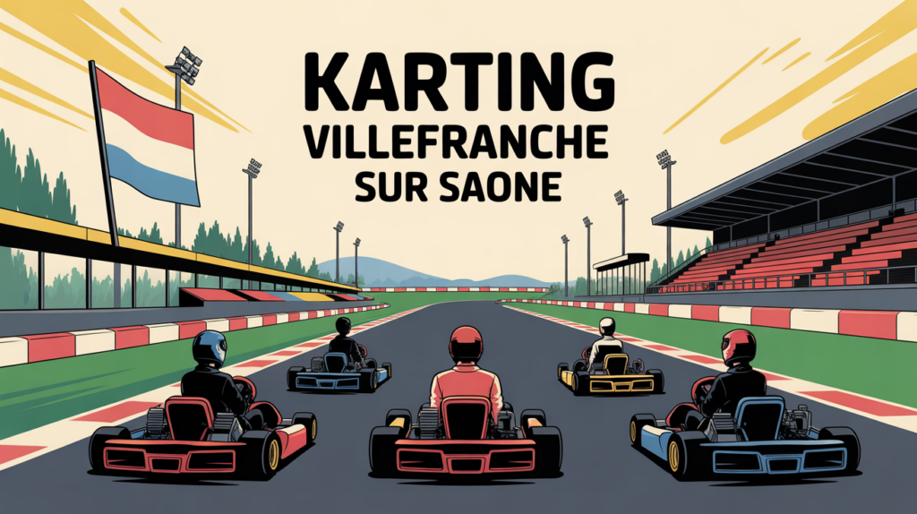 Karting Villefranche-sur-Saône : tarifs, circuits et toutes les infos pour réserver Circuit karting Villefranche sur Saone vue du dessus